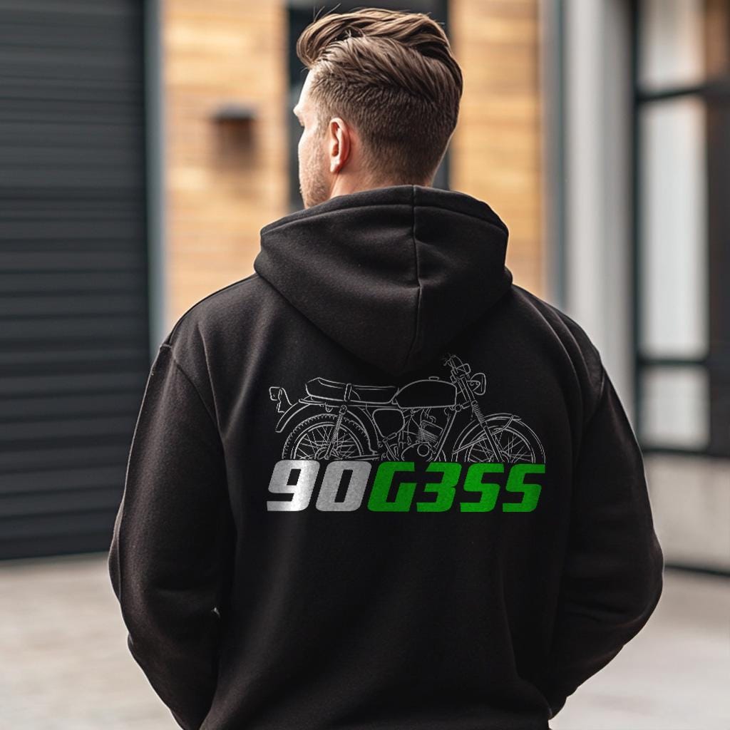 Kawasaki 90 G3SS Inspired Hoodie - Motorcycle Sweatshirt for Riders