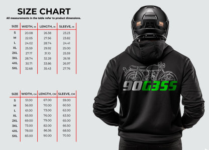 Kawasaki 90 G3SS Inspired Hoodie - Motorcycle Sweatshirt for Riders