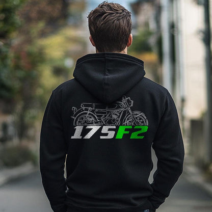 Kawasaki 175 F2 1966 - 1969 Inspired Hoodie - Motorcycle Sweatshirt for Riders
