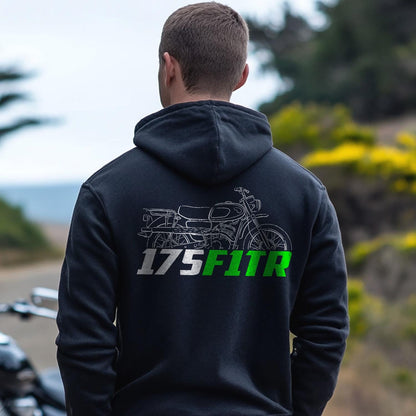 Kawasaki 175 F1TR 1966 Inspired Hoodie - Motorcycle Sweatshirt for Riders