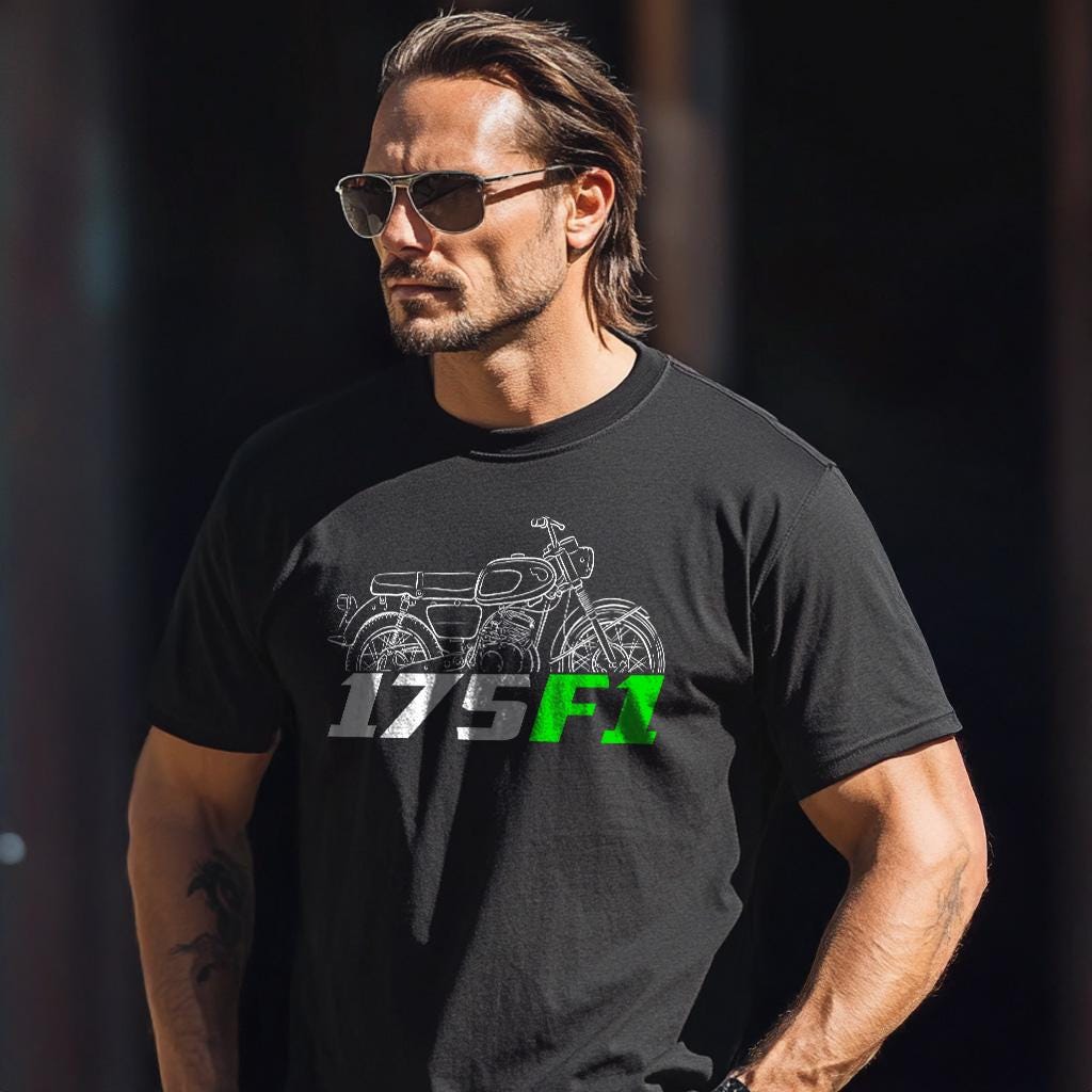 Kawasaki 175 F1 1966 Inspired T-Shirt - Motorcycle Tee Shirt for Riders