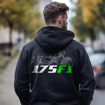 Kawasaki 175 F1 1966 Inspired Hoodie - Motorcycle Sweatshirt for Riders