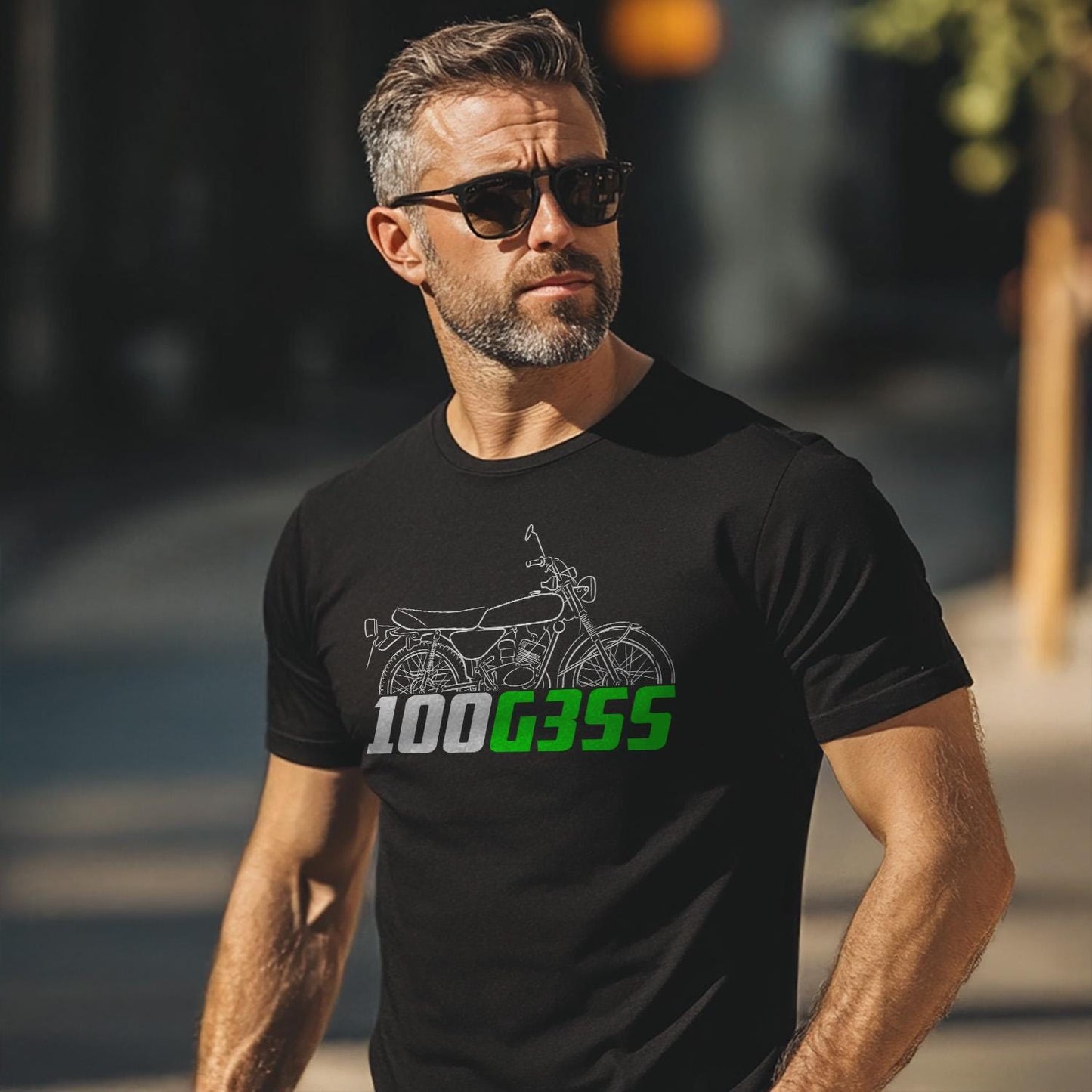 Kawasaki 100 G3SS 1975 Inspired T-Shirt - Motorcycle Tee Shirt for Riders