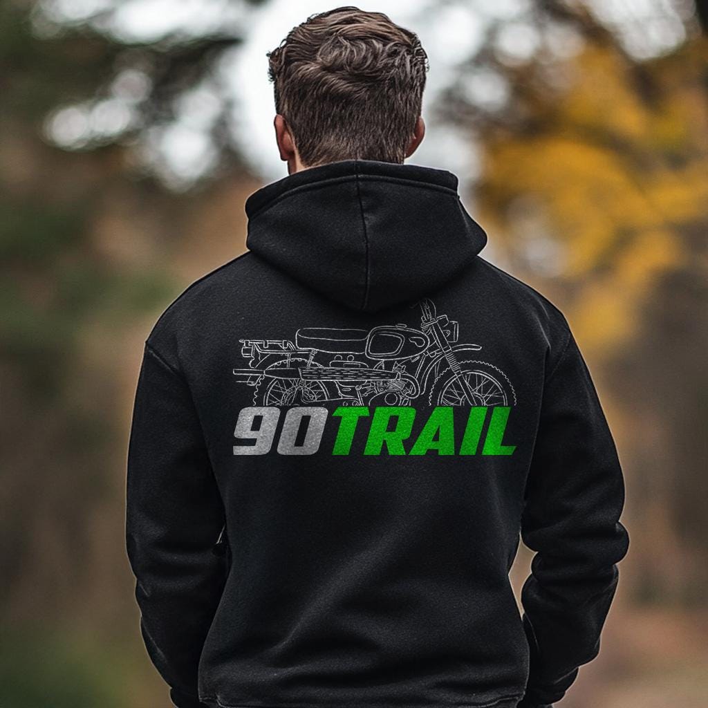 Kawasaki 90 Trail G1TRL 1967 - 1969 Inspired Hoodie - Motorcycle Sweatshirt for Riders