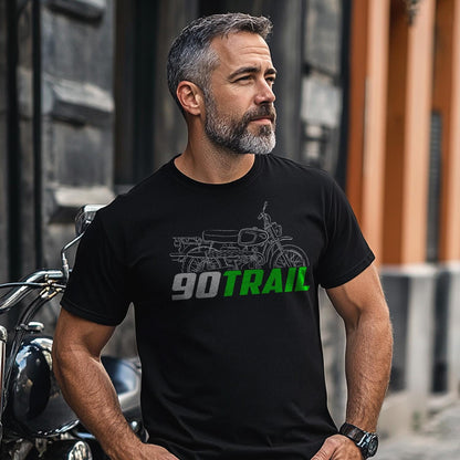 Kawasaki 90 Trail G1TRL 1967 - 1969 Inspired T-Shirt - Motorcycle Tee Shirt for Riders