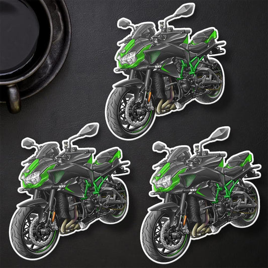 Kawasaki Z H2 2021 - 2025 Motorcycle Stickers - Set of 3 Motorcycle Decals for Riders