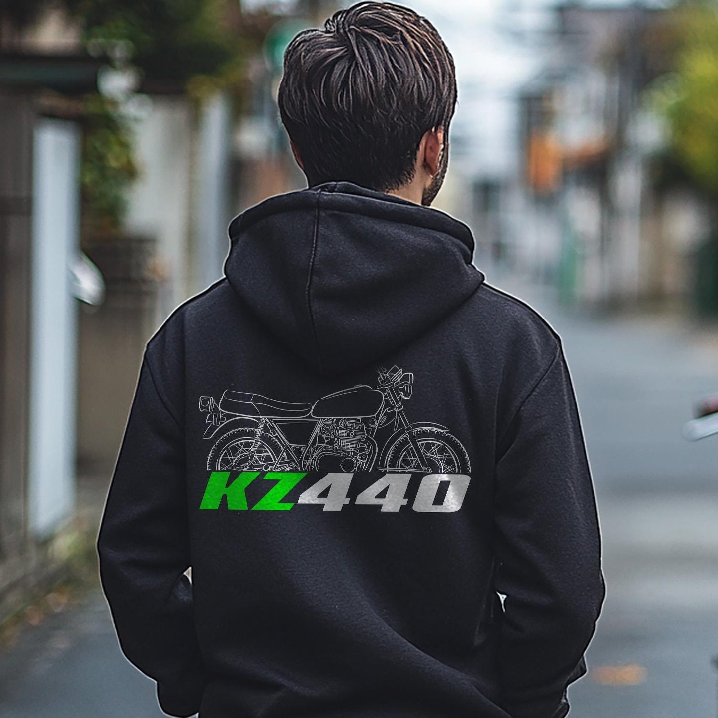 Kawasaki Z440 & KZ440 Inspired Hoodie - Motorcycle Sweatshirt for Riders