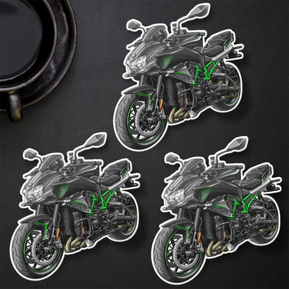 Kawasaki Z H2 2020 Motorcycle Stickers - Set of 3 Motorcycle Decals for Riders