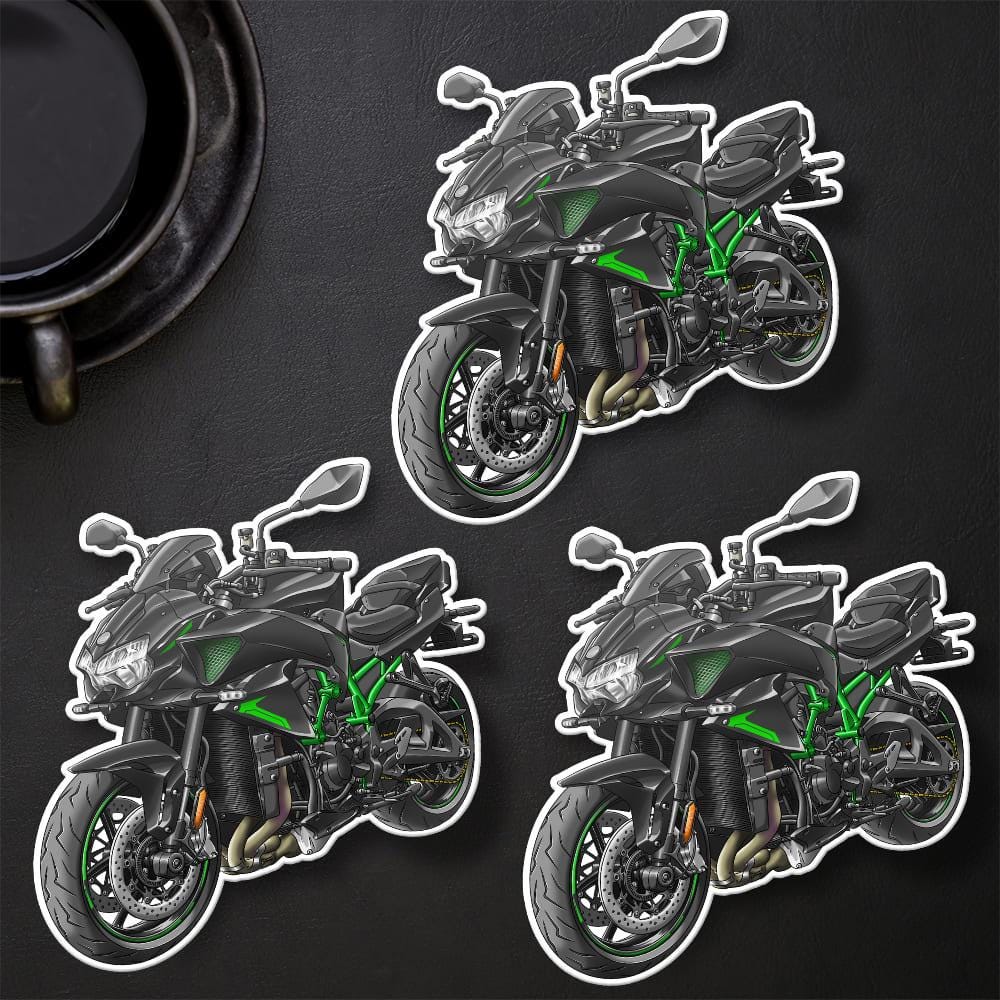 Kawasaki Z H2 2021 - 2025 Motorcycle Stickers - Set of 3 Motorcycle Decals for Riders