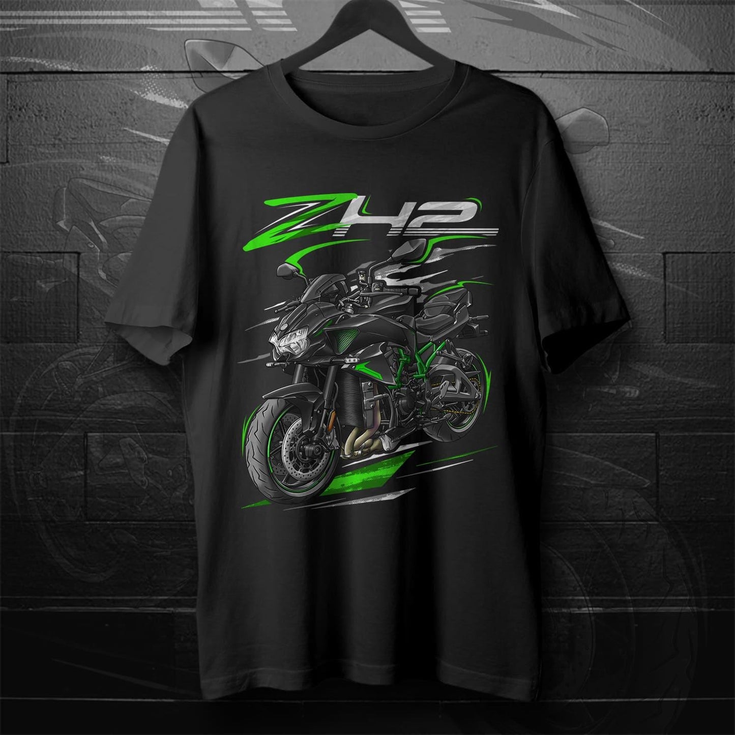 Kawasaki Z H2 2021 - 2025 Inspired T-Shirt - Motorcycle Tee Shirt for Riders