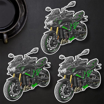 Kawasaki Z H2 2021 - 2025 Motorcycle Stickers - Set of 3 Motorcycle Decals for Riders