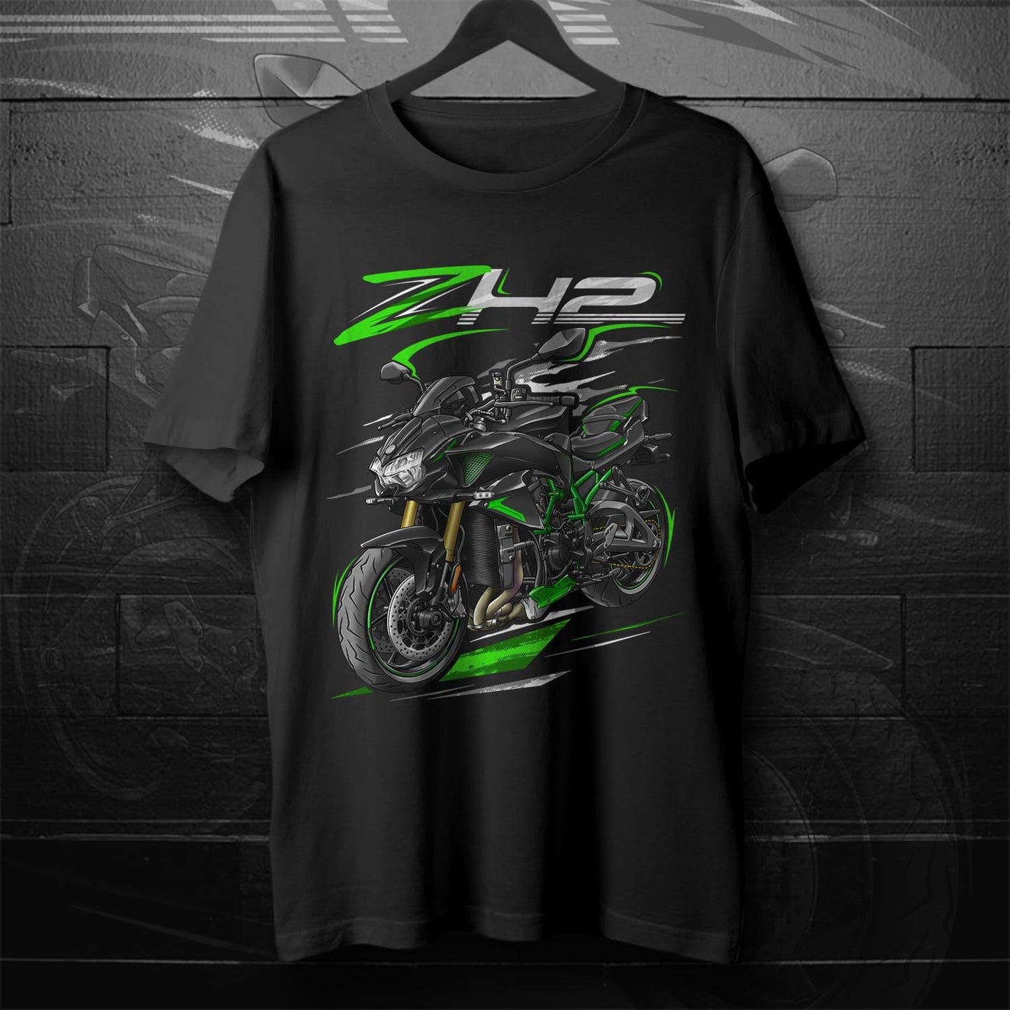 Kawasaki Z H2 2021 - 2025 Inspired T-Shirt - Motorcycle Tee Shirt for Riders