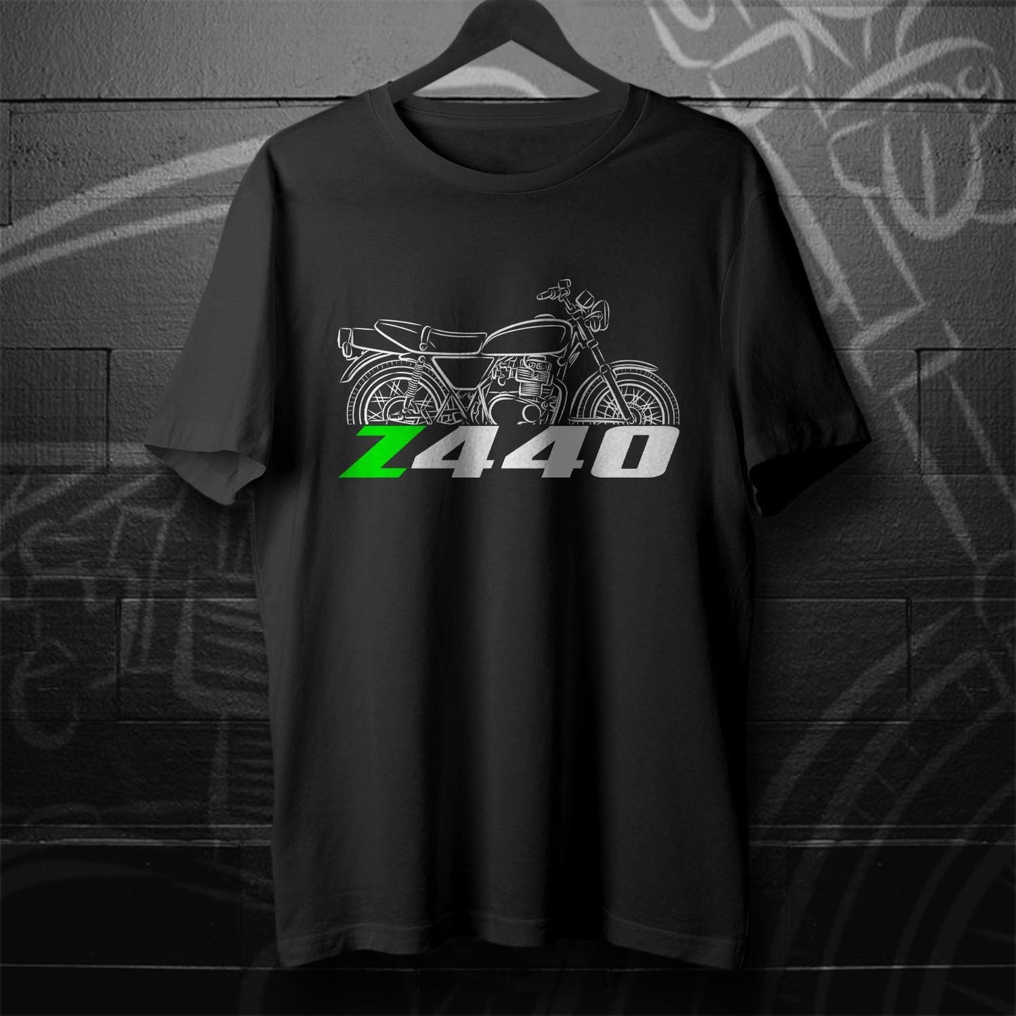 Kawasaki Z440 & KZ440 Inspired T-Shirt - Motorcycle Tee Shirt for Riders