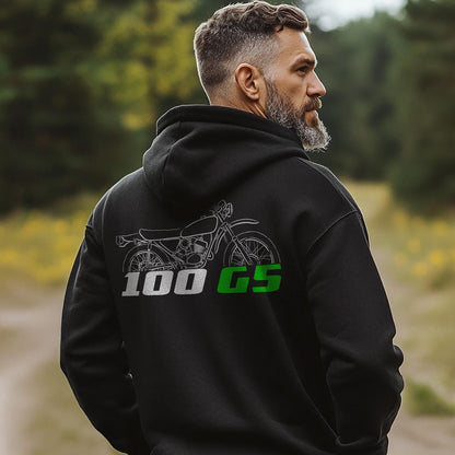 Kawasaki 100 G5 1972 - 1975 Inspired Hoodie - Motorcycle Sweatshirt for Riders