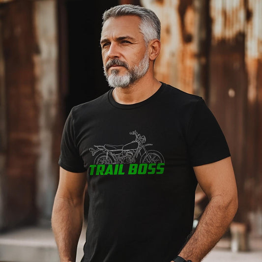 Kawasaki 100 Trail Boss G4TR 1970 - 1975 Inspired T-Shirt - Motorcycle Tee Shirt for Riders