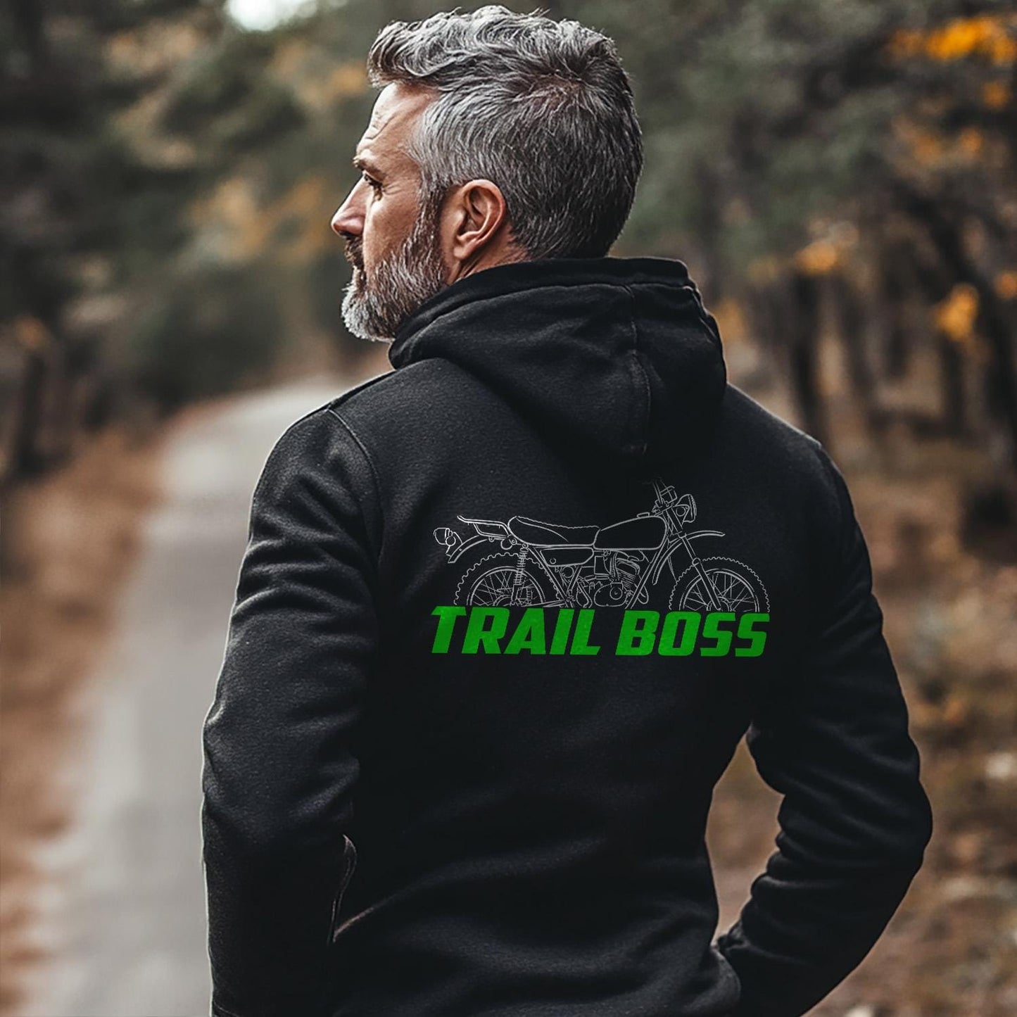 Kawasaki 100 Trail Boss G4TR 1970 - 1975 Inspired Hoodie - Motorcycle Sweatshirt for Riders