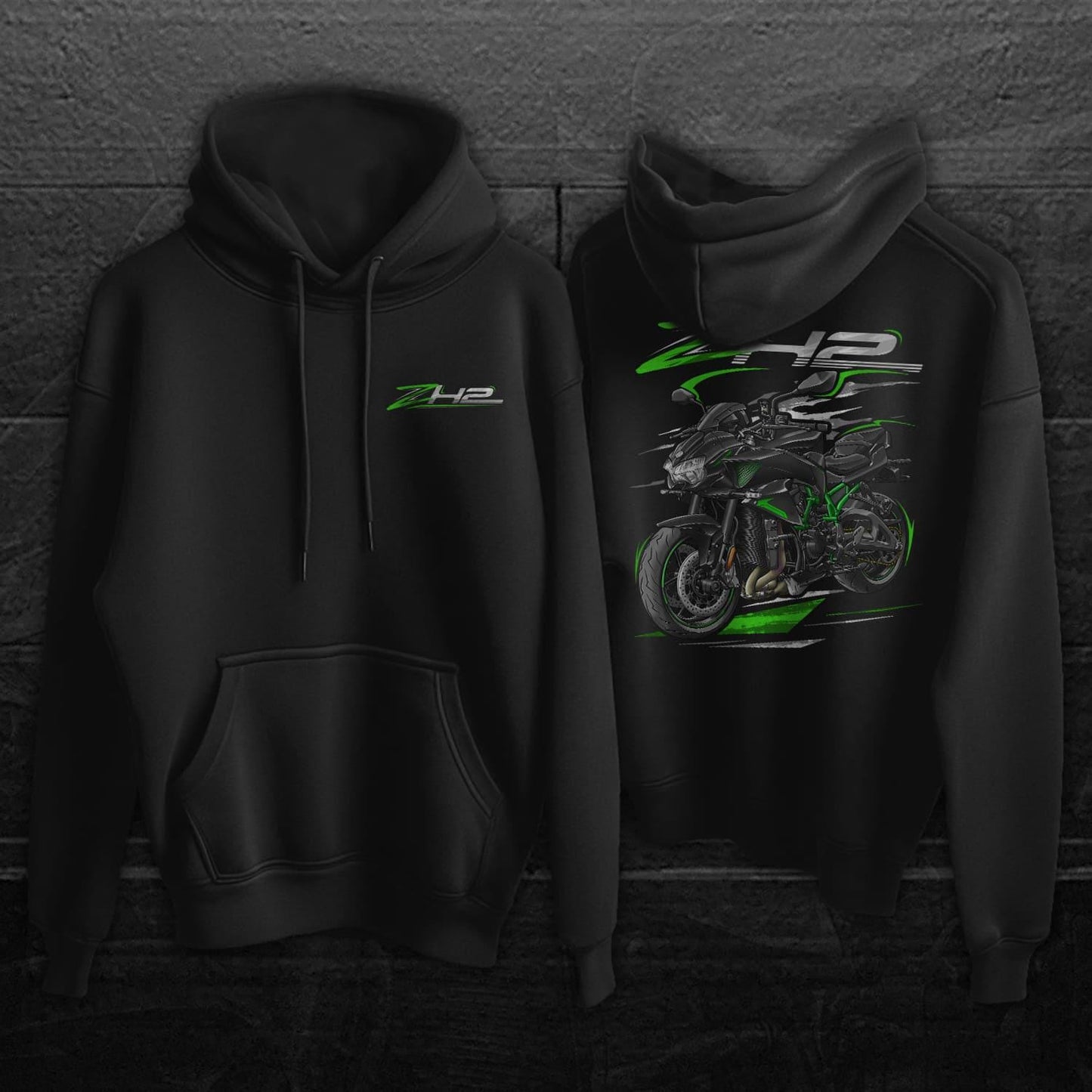 Kawasaki Z H2 2021 - 2025 Inspired Hoodie - Motorcycle Sweatshirt for Riders
