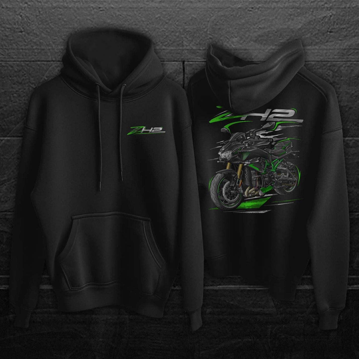 Kawasaki Z H2 2021 - 2025 Inspired Hoodie - Motorcycle Sweatshirt for Riders