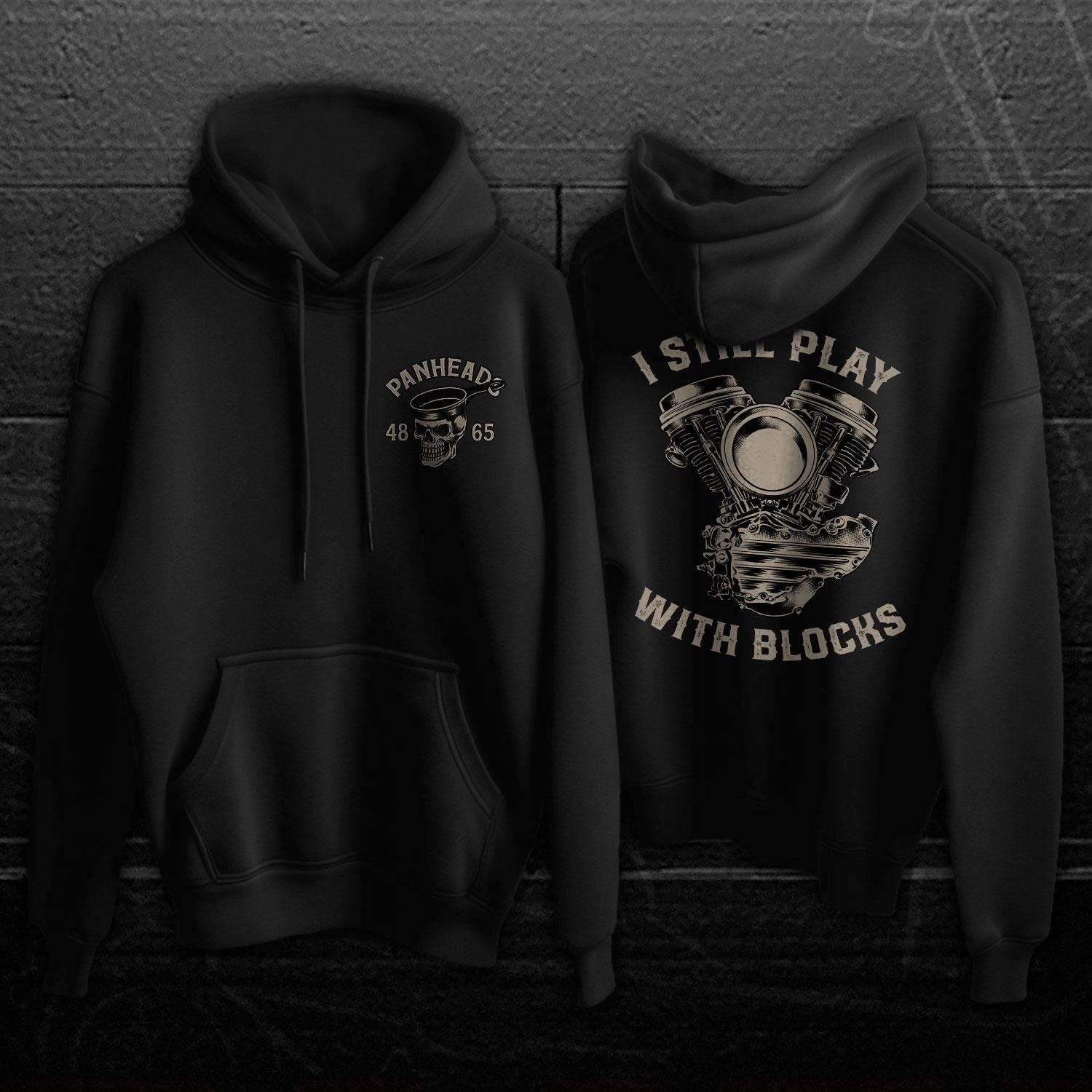 I Still Play with Blocks Motorcycle Hoodie - Biker Motorcycle Sweatshirt for Riders