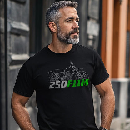 Kawasaki 250 F11M 1973 Inspired T-Shirt - Motorcycle Tee Shirt for Riders