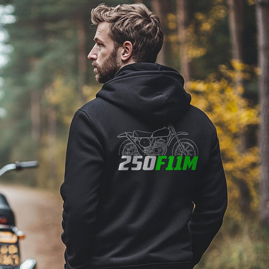 Kawasaki 250 F11M 1973 Inspired Hoodie - Motorcycle Sweatshirt for Riders