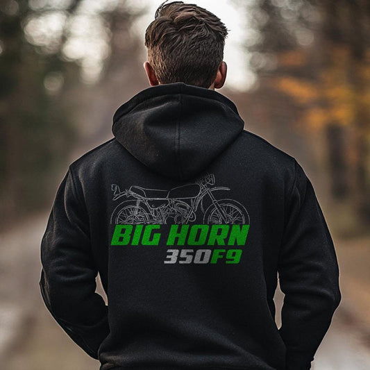 Kawasaki 350 F9 Big Horn 1972 - 1975 Inspired Hoodie - Motorcycle Sweatshirt for Riders