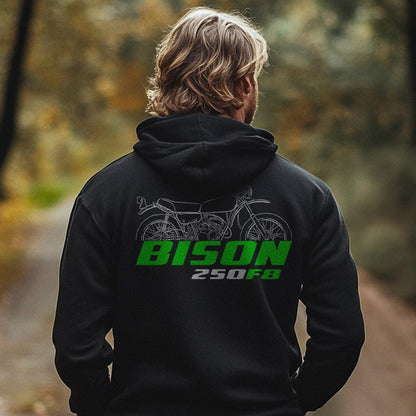Kawasaki 250 F8 Bison 1971 - 1972 Inspired Hoodie - Motorcycle Sweatshirt for Riders
