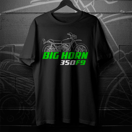 Kawasaki 350 F9 Big Horn 1972 - 1975 Inspired T-Shirt - Motorcycle Tee Shirt for Riders