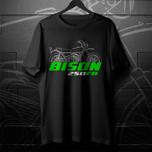 Kawasaki 250 F8 Bison 1971 - 1972 Inspired T-Shirt - Motorcycle Tee Shirt for Riders