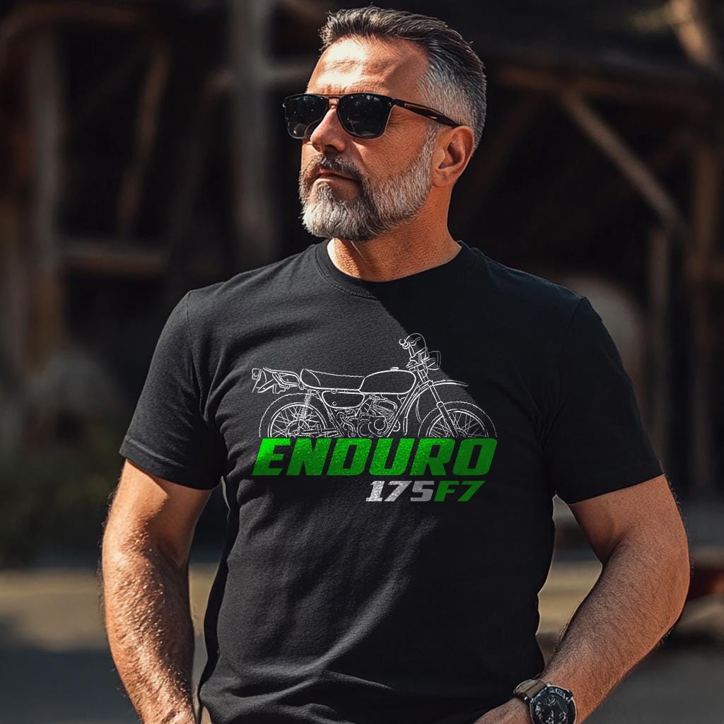 Kawasaki 175 F7 1971 - 1975 Inspired T-Shirt - Motorcycle Tee Shirt for Riders