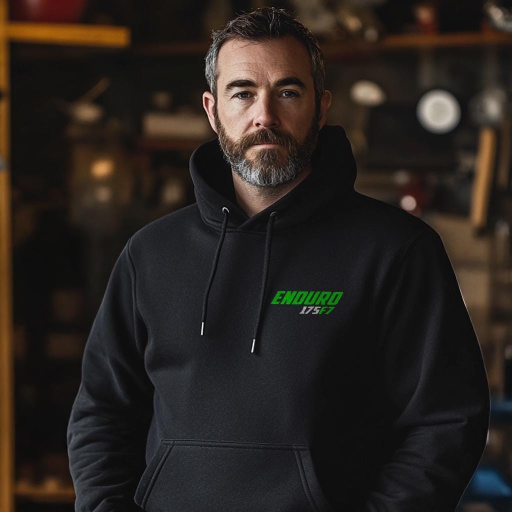 Kawasaki 175 F7 1971 - 1975 Inspired Hoodie - Motorcycle Sweatshirt for Riders