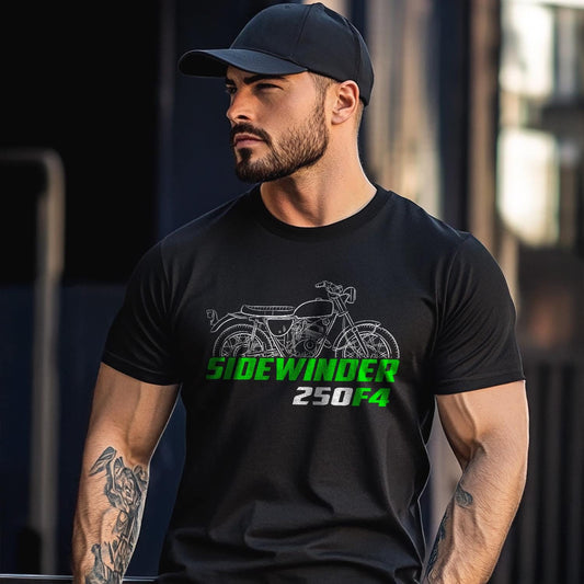 Kawasaki 250 F4 Sidewinder 1969 - 1970 Inspired T-Shirt - Motorcycle Tee Shirt for Riders