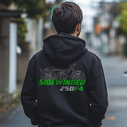 Kawasaki 250 F4 Sidewinder 1969 - 1970 Inspired Hoodie - Motorcycle Sweatshirt for Riders