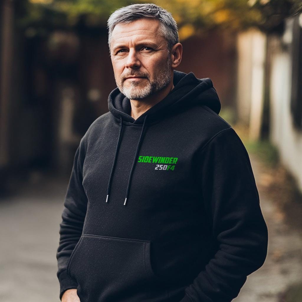 Kawasaki 250 F4 Sidewinder 1969 - 1970 Inspired Hoodie - Motorcycle Sweatshirt for Riders