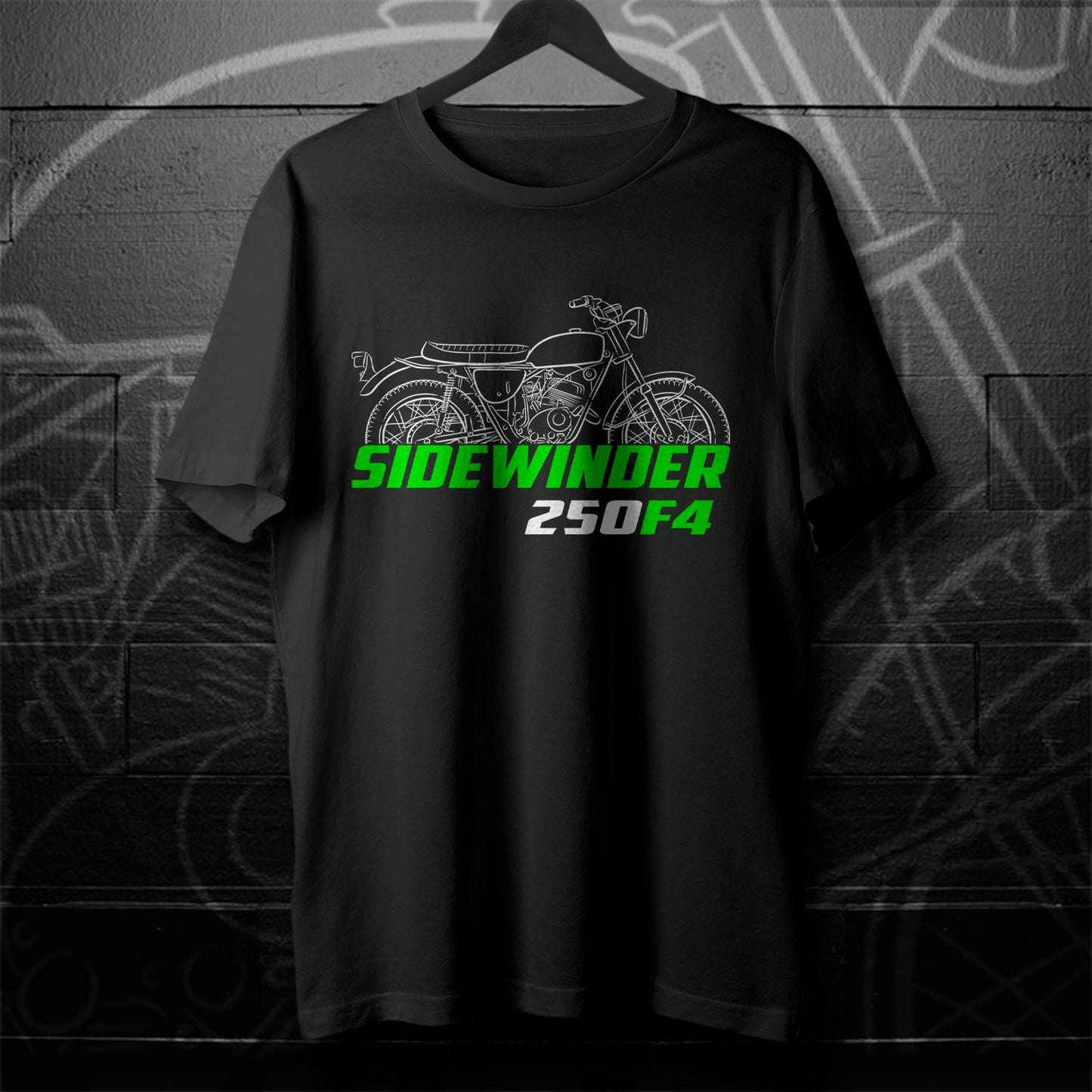 Kawasaki 250 F4 Sidewinder 1969 - 1970 Inspired T-Shirt - Motorcycle Tee Shirt for Riders