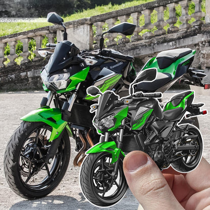 Kawasaki Z400 2019 - 2020 Inspired Stickers - Set of 3 Motorcycle Decals for Riders