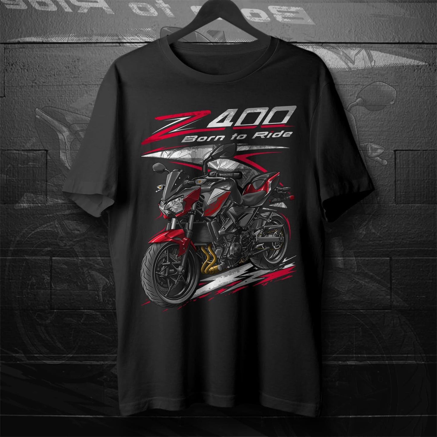 Kawasaki Z400 2019 - 2020 Inspired T-Shirt - Motorcycle Tee Shirt for Riders