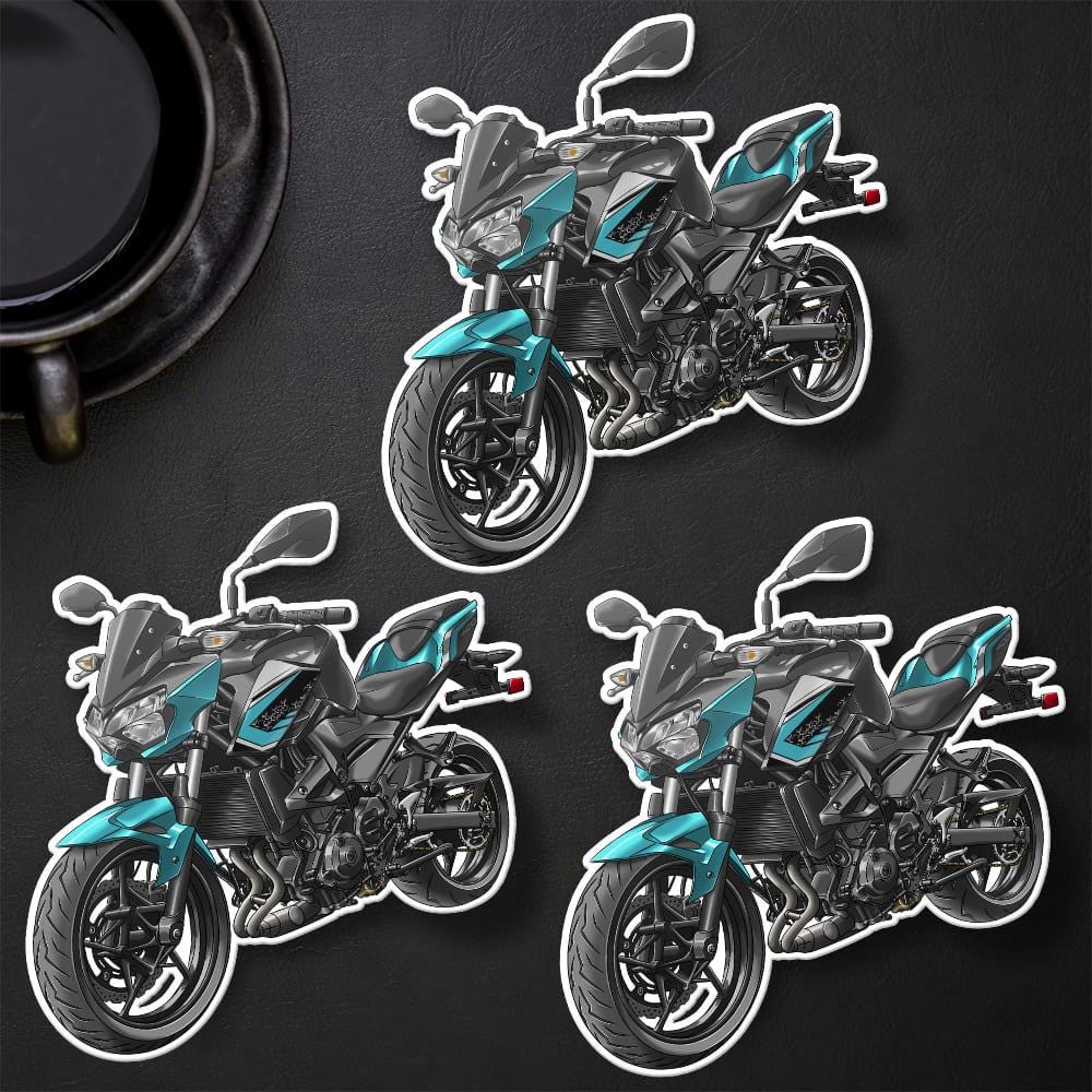 Kawasaki Z400 2021 - 2024 Inspired Stickers - Set of 3 Motorcycle Decals for Riders