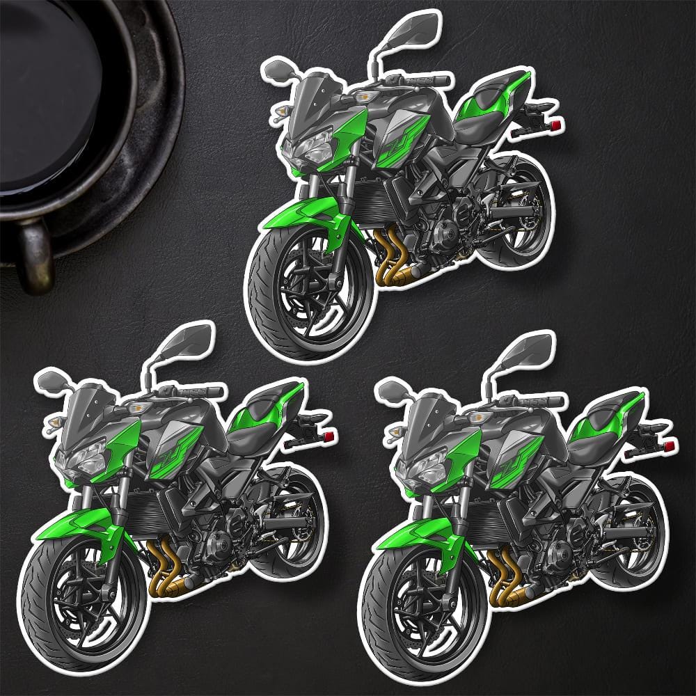 Kawasaki Z400 2019 - 2020 Inspired Stickers - Set of 3 Motorcycle Decals for Riders
