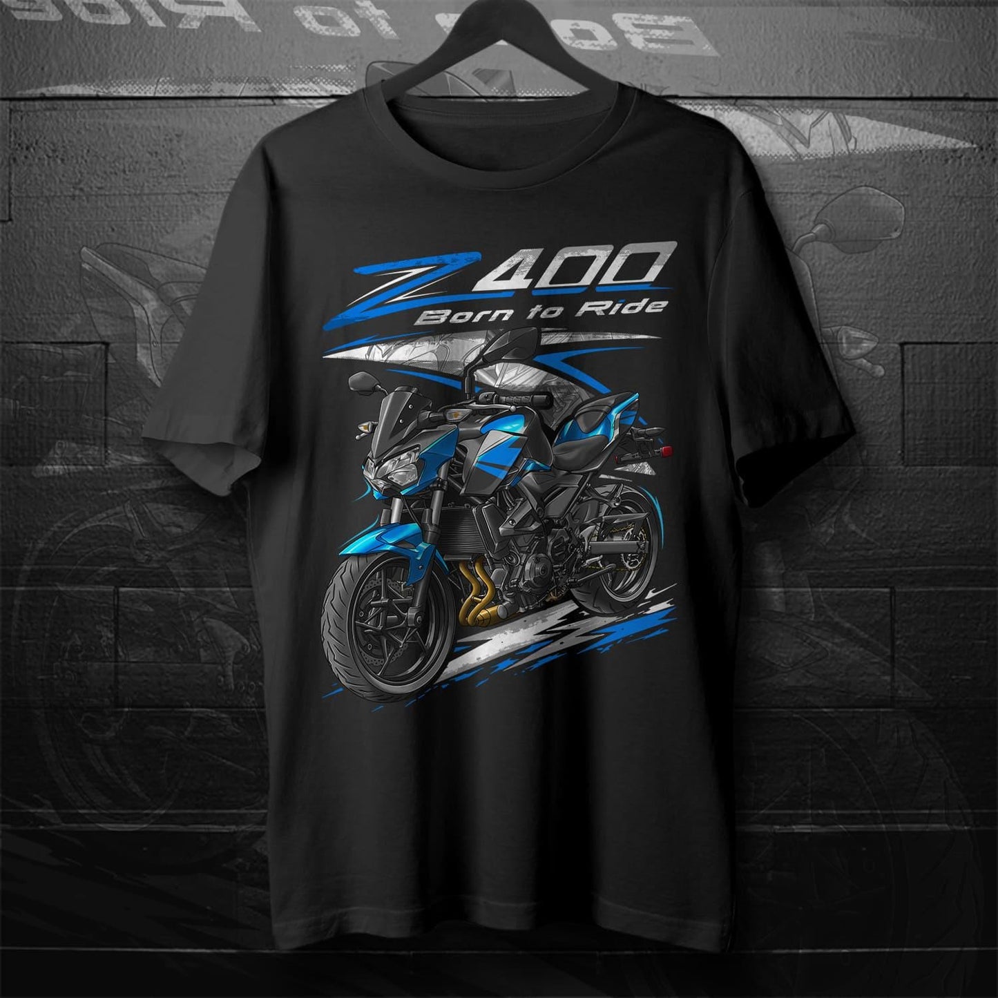 Kawasaki Z400 2019 - 2020 Inspired T-Shirt - Motorcycle Tee Shirt for Riders