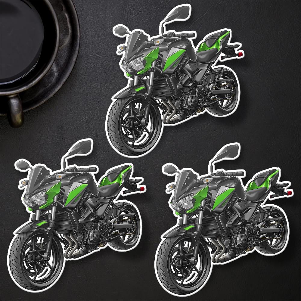 Kawasaki Z400 2021 - 2024 Inspired Stickers - Set of 3 Motorcycle Decals for Riders