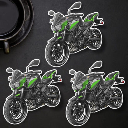 Kawasaki Z400 2021 - 2024 Inspired Stickers - Set of 3 Motorcycle Decals for Riders