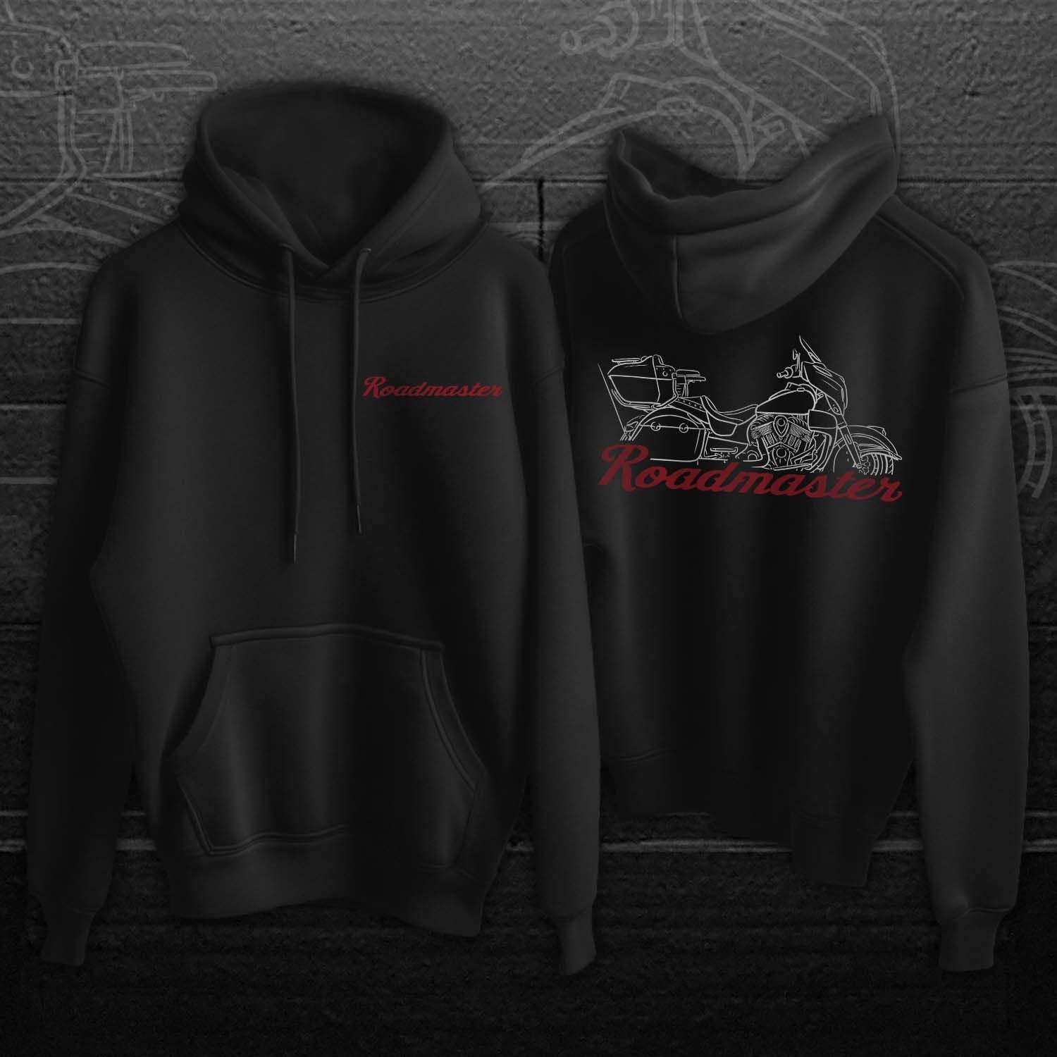 Indian Roadmaster Inspired Hoodie - Motorcycle Sweatshirt for Biker