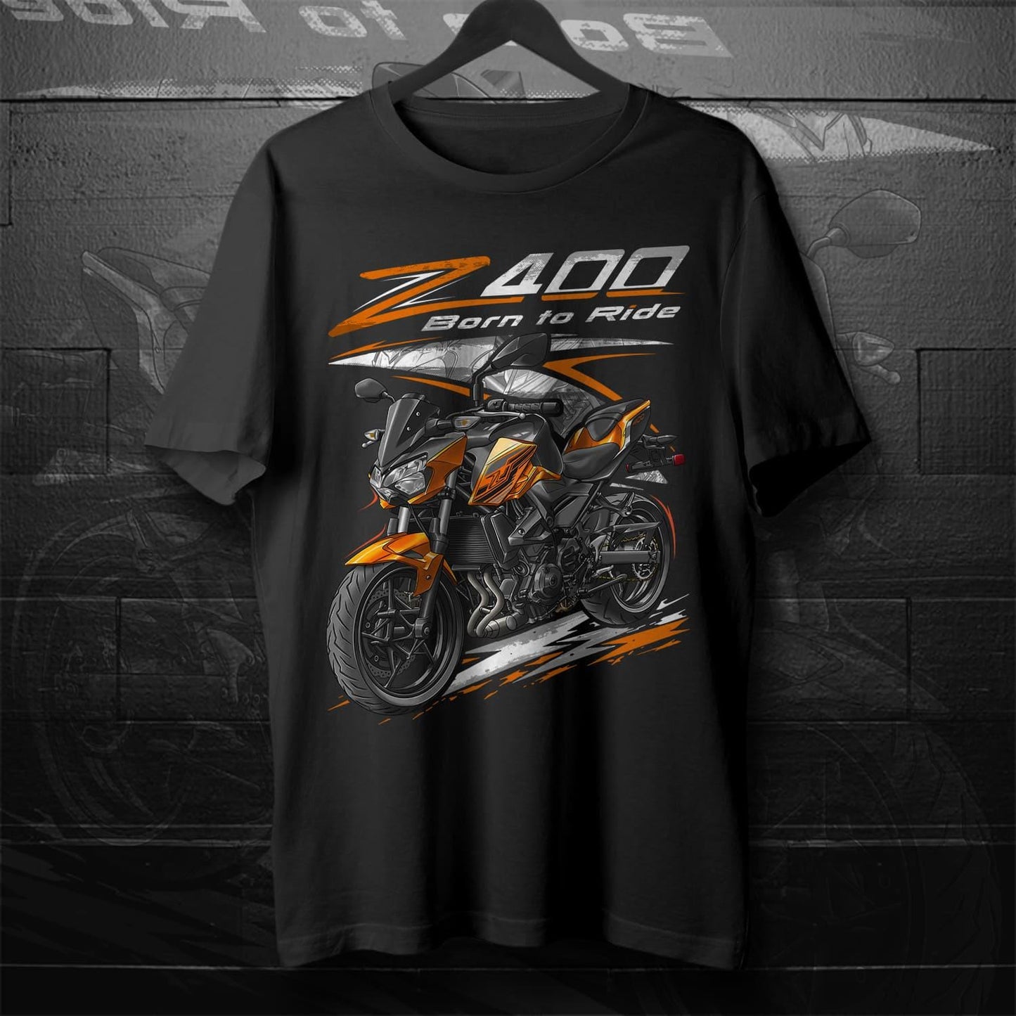 Kawasaki Z400 2019 - 2020 Inspired T-Shirt - Motorcycle Tee Shirt for Riders