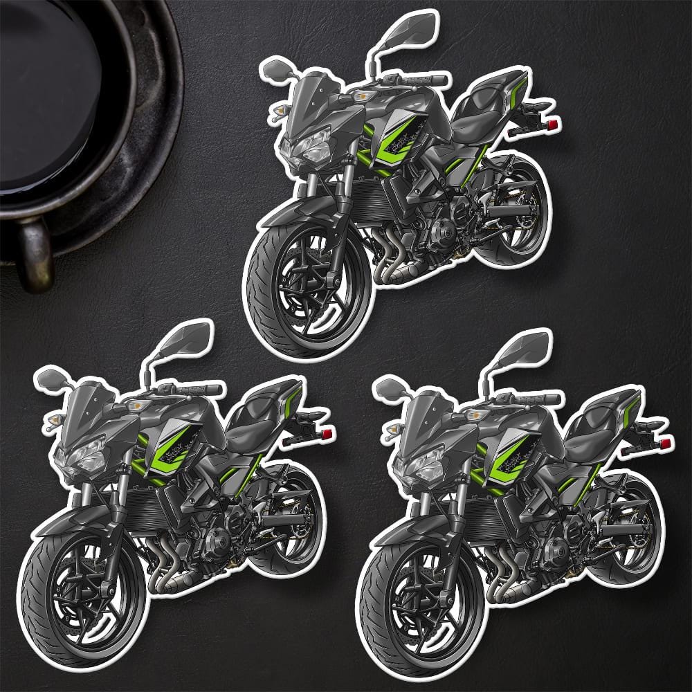 Kawasaki Z400 2019 - 2020 Inspired Stickers - Set of 3 Motorcycle Decals for Riders