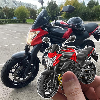 Kawasaki ER-6n 2014 - 2016 Inspired Motorcycle Stickers - Set of 3 Motorcycle Decals for Riders