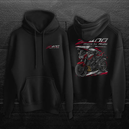Kawasaki Z400 2019 - 2020 Inspired Hoodie - Motorcycle Sweatshirt for Riders