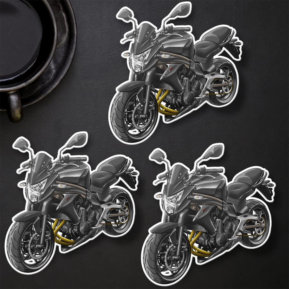 Kawasaki ER-6n 2012 - 2013 Inspired Motorcycle Stickers - Set of 3 Motorcycle Decals for Riders