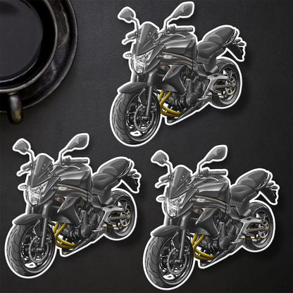Kawasaki ER-6n 2012 - 2013 Inspired Motorcycle Stickers - Set of 3 Motorcycle Decals for Riders