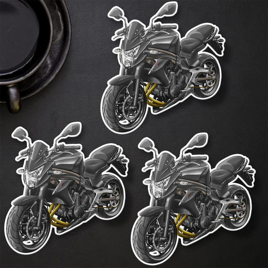 Kawasaki ER-6n 2012 - 2013 Inspired Motorcycle Stickers - Set of 3 Motorcycle Decals for Riders